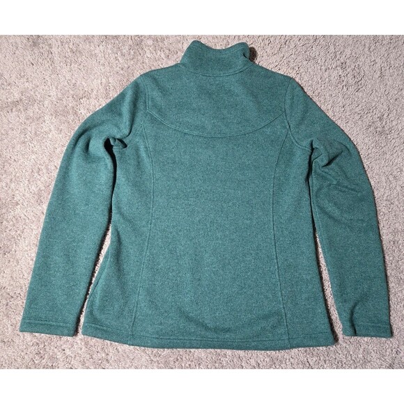 The North Face Women's  Glacier 1/4 Zip Fleece Pullover Sweater Green Medium - Picture 2 of 5